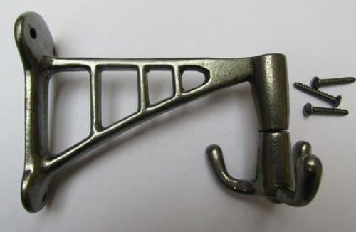 Projecting Swivel Hook Antique Iron