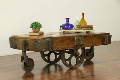 Railway Cart Trolley DIY Kit Only Rustic Antique Iron