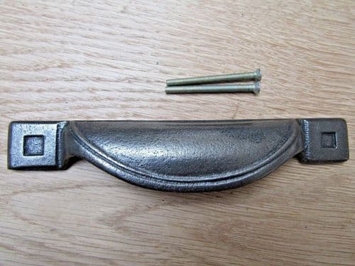 Rear Fix Slim Cup Pull Large Antique Iron