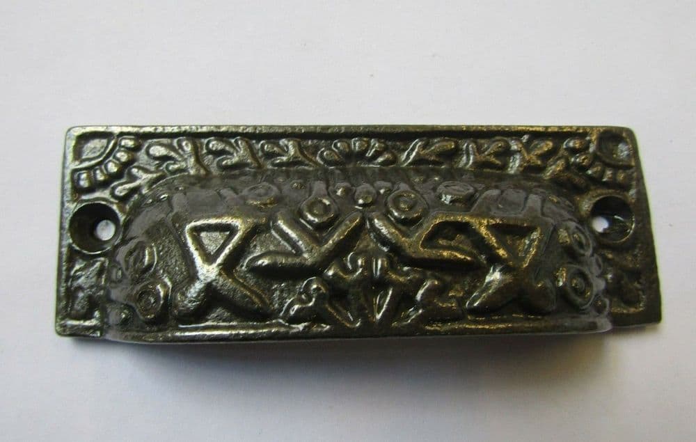 Rectangular Inca Cup Handle Antique On Iron