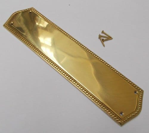 Regency Georgian Brass Finger Plate