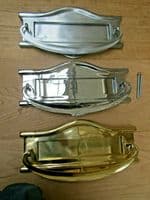 Regency Postal Door Knocker Polished Brass