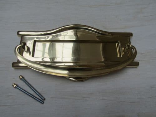 Regency Postal Door Knocker Polished Brass
