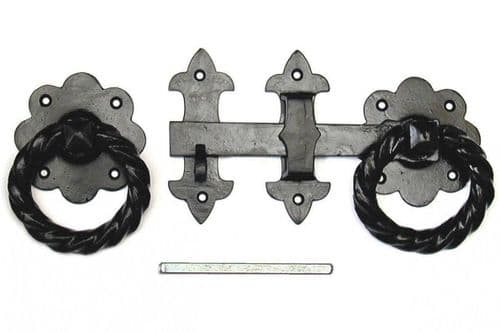 Ring Latch 10" Cast Iron Black Antique