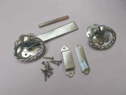Ring Latch 6" Twisted Zinc Steel