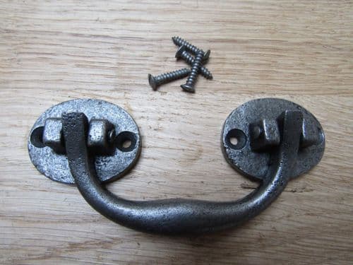 Riveted Chest Handle Antique Iron