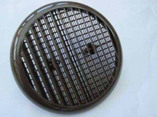 Round Louvre Vent Brown