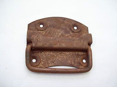 Rustic Rusty Antique Iron chest lifting Handle Chest Trunk blanket ...