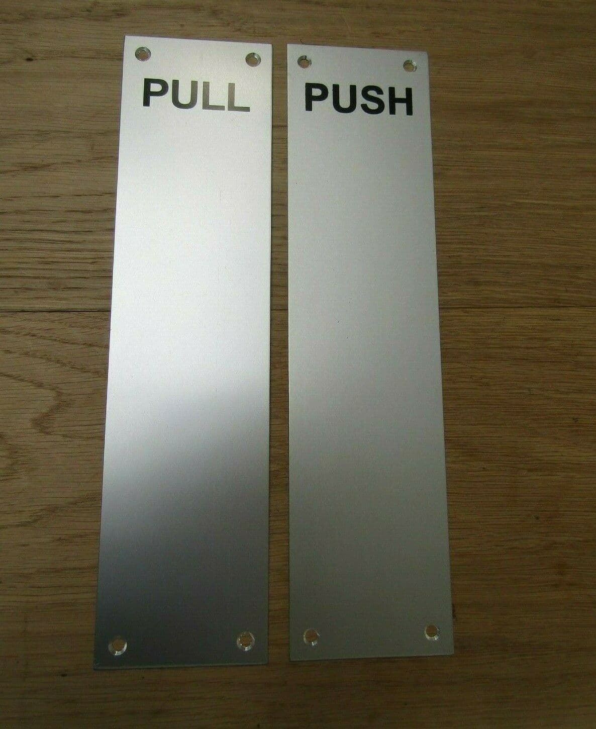 Satin Anodised Aluminium Pull Finger Plate