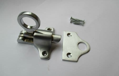 Satin Brushed Chrome Attic Fanlight Catch