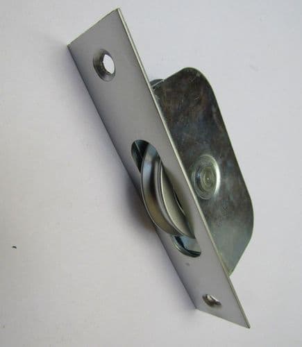 Satin Brushed Chrome Axle Roller Sash Window Pulley
