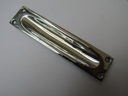 Sliding Slim Recessed Handle Large Polished Chrome