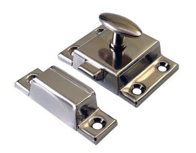 Small Steel Cupboard Catch 45mm Chrome