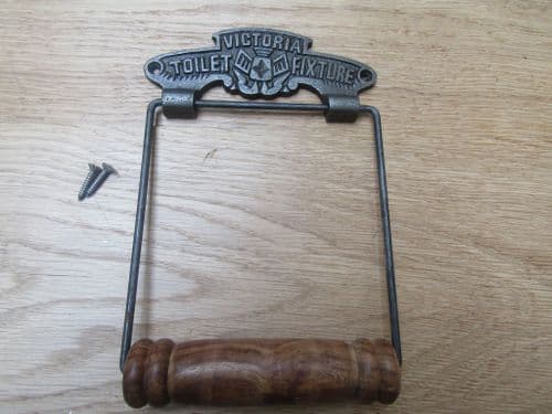 Small Victoria Toilet Roll Holder Antique Iron