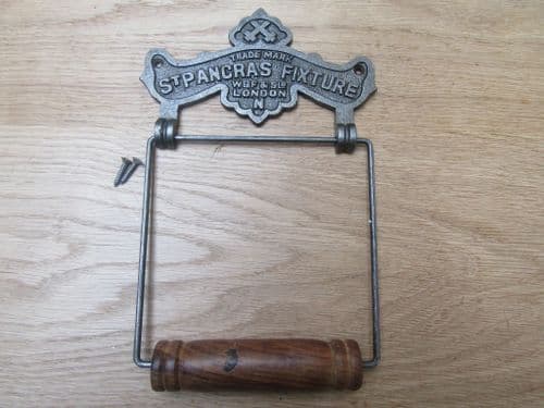 St Pancras Toilet Roll Holder Antique Iron
