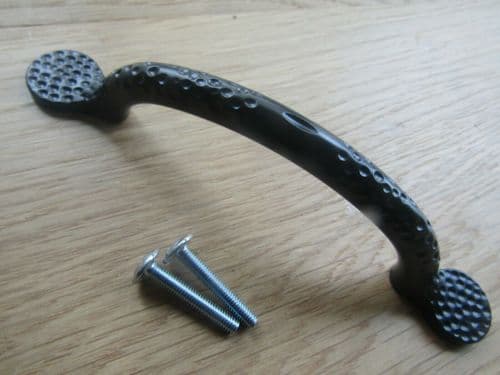 St.Ives Black Antique Hammered D Handle Rear Fix