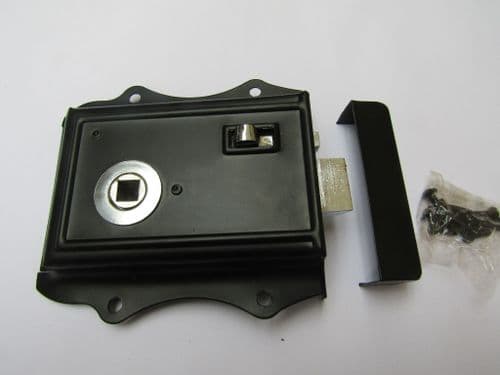 Steel Olde Latch Black + Chrome