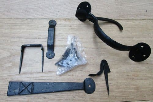 Suffolk Latch Penny End Hand Forged Black Wax