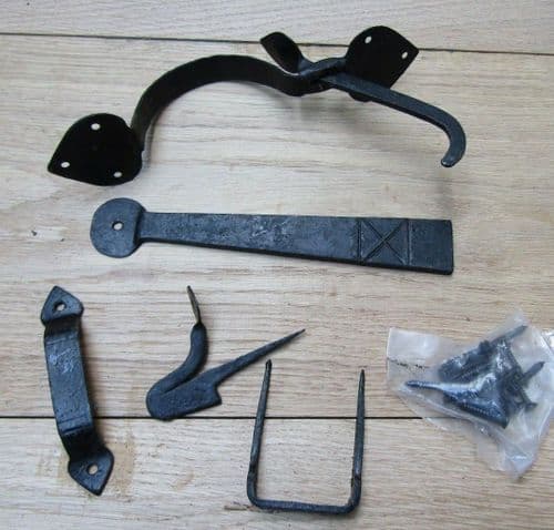 Suffolk Latch Spear Hand Forged Black Wax