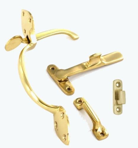 Suffolk Latch Victorian Polished Brass