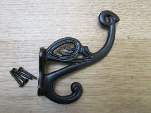 Swan P Coat Hook Black