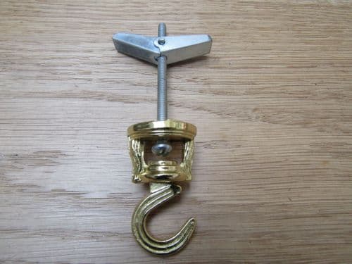 Swivel Ceiling Hook Brass Plated
