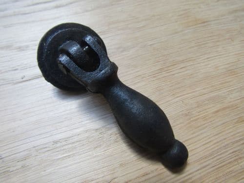 Tear Drop Canet Pull Handle Black Antique