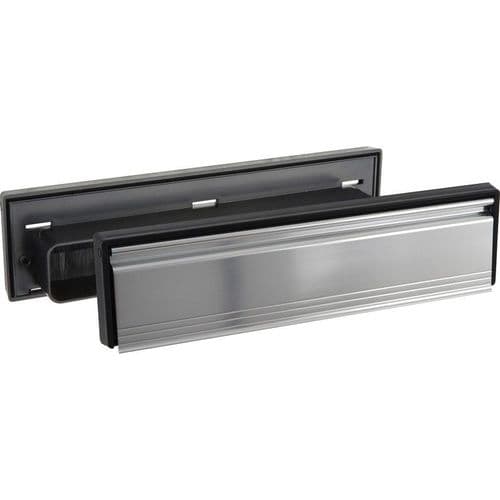 Telescopic Sleeved Letter Plate Silver