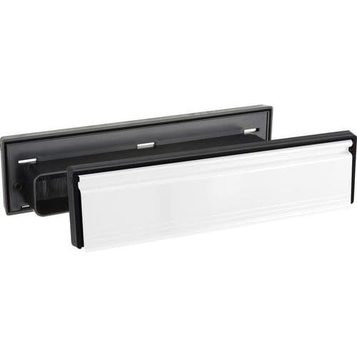 Telescopic Sleeved Letter Plate White