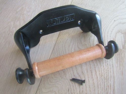Toilet Embossed Toilet Roll Holder Black Antique