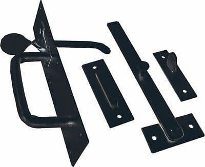Traditional Steel Suffolk Latch Black