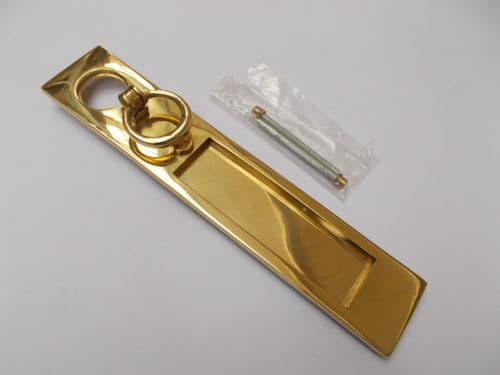 Trinity Letter Plate Polished Brass