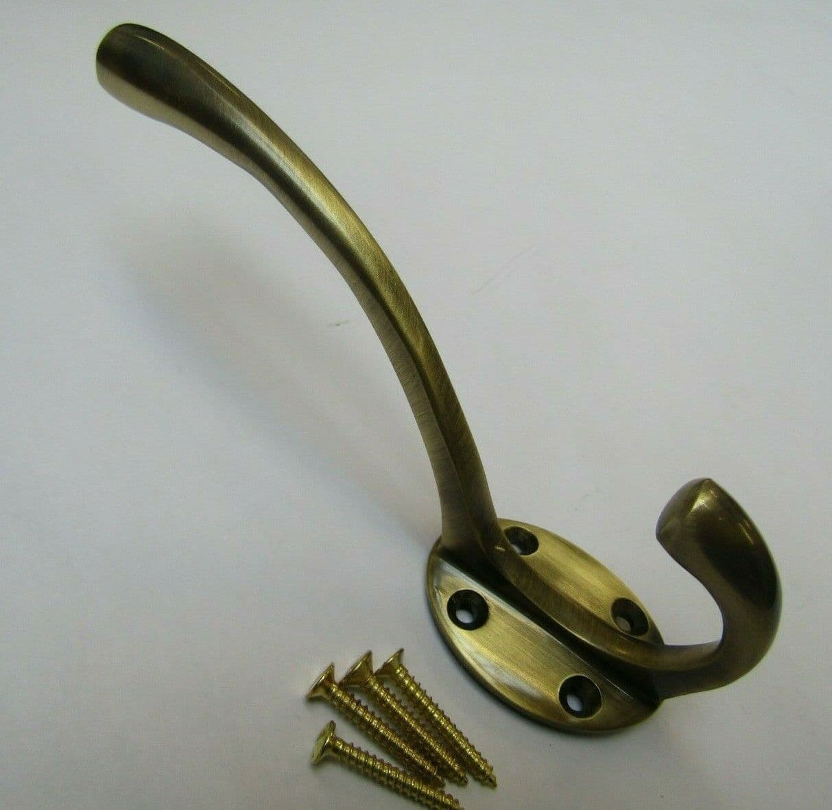 Victorian Coat Hook Antique Brass