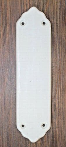 White Ceramic Finger Plate