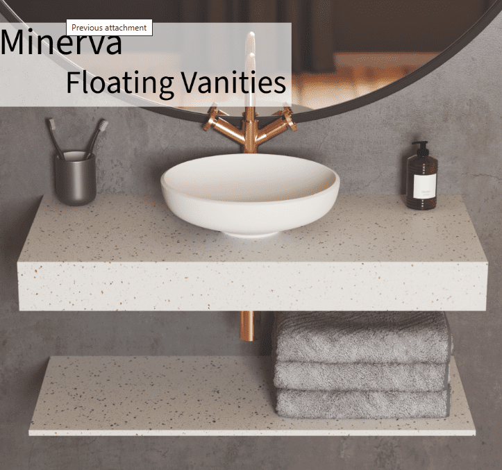 Composite Floating bathroom Vanity Units 