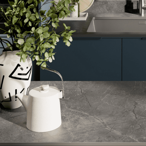 Aria Solid Laminate Worktops - Marmara Shade 12mm - Grey Core - F5612 Monolith