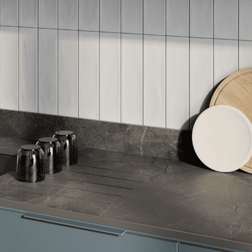 Aria Solid Laminate Worktops - Marmara Shade 20mm - Grey Core - F5612 Monolith