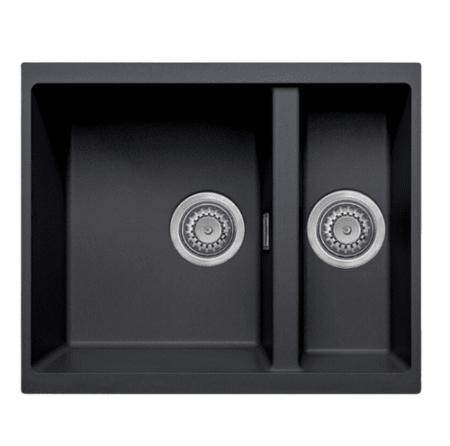 Austen & Co - Florence Granite 1.5 Bowl Sink - Black - 555 x 460 x 200mm