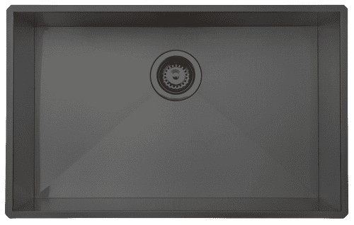 Austen & Co - Salento Jumbo Stainless Steel Single Bowl Sink - Gunmetal 700 x 400 x 200mm
