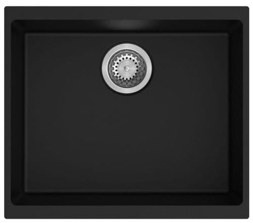 Austen & Co - Siena Granite Large Single Bowl Sink - Black - 530 x 460 x 200