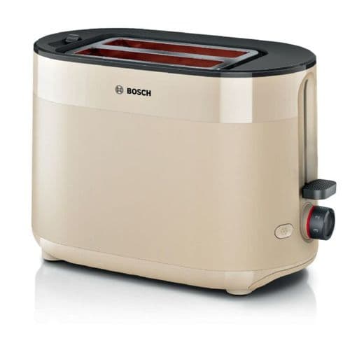 Bosch 2 Slice Compact Toaster, MyMoment - Cream - TAT2M127GB
