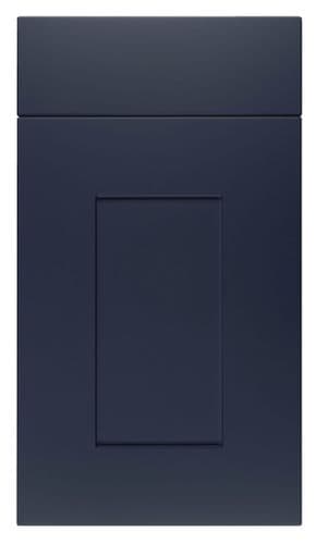 Boston Vinyl Wrapped Kitchen Doors Navy Blue