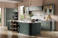 Boston Vinyl Wrapped Kitchen Doors Reed Green