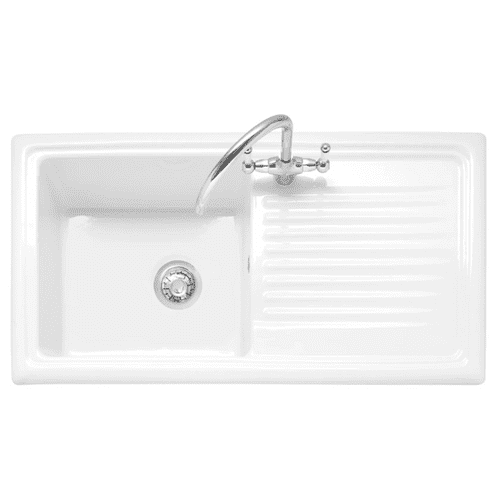 Caple WIL100 Ceramic Single Bowl Sink & Drainer
