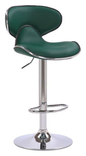 Carcaso Bar Stool Collection - Sage Green Faux-Leather Non Weighted Base