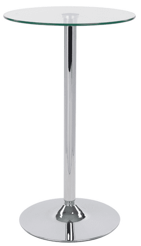 Como Poseur Round Table - Clear Glass