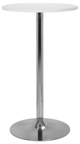 Como Poseur Round Table - White Wood