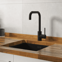 Contemporary Side Lever Square Tap - Matt Black
