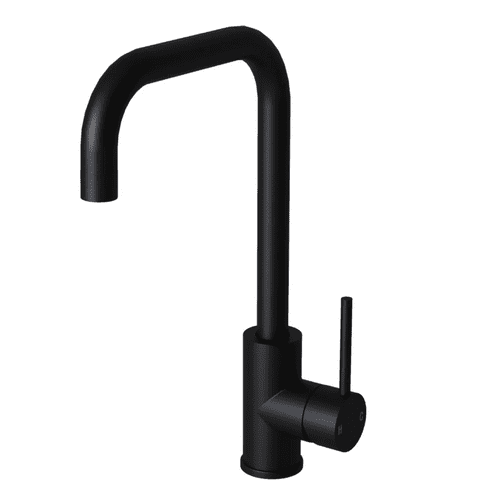 Contemporary Side Lever Square Tap - Matt Black