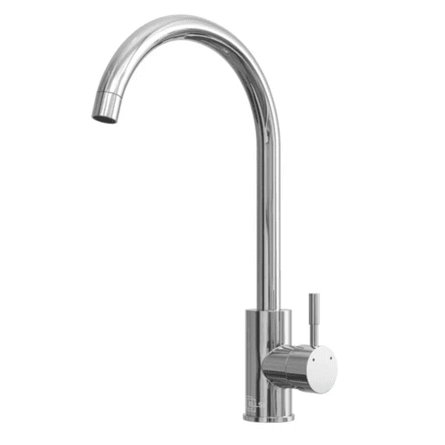 Contemporary Stainless Steel Side Lever Tap - Chrome